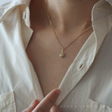 Sterling Silver Heart Necklace Pendant 14K Plated