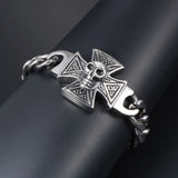 Skull Titanium Steel Bracelet Ghost Dragon Punk