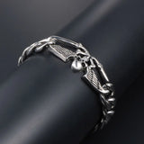 Skull Death Wing Steel Bracelet Men Women