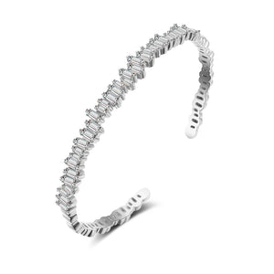 Adjustable Geometric Crystal Tennis Bracelet For Women