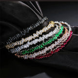 Adjustable Geometric Crystal Tennis Bracelet For Women