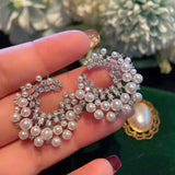 Statement Irregular Circle Stud Earrings for Women