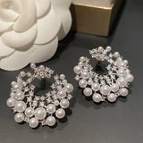Statement Irregular Circle Stud Earrings for Women