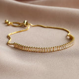Green Zircon Bracelet & Bangles for Women Crystal CZ Tennis Bracelets