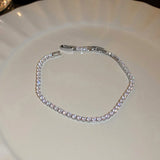 Green Zircon Bracelet & Bangles for Women Crystal CZ Tennis Bracelets