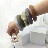 Exaggerated Pattern Acrylic Bangle Bracelet Wide Heavy Wrist Jewelry