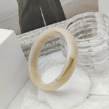 Brown Acrylic Resin Bangle Bracelet for Women Girls