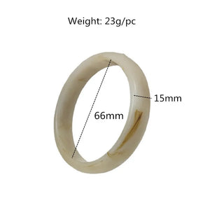 Brown Acrylic Resin Bangle Bracelet for Women Girls