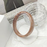 Brown Acrylic Resin Bangle Bracelet for Women Girls