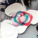 Waterproof Lucite Resin Bangle Bracelet Women's Jewelry