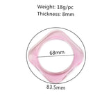Waterproof Lucite Resin Bangle Bracelet Women's Jewelry