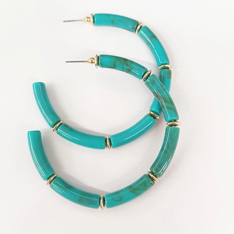 Multicolor Large Korea Earrings for Women Brown Earrings Party Jewelry
