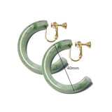 Classic Multicolor Acrylic Ear Clips for Women