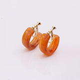 Classic Multicolor Acrylic Ear Clips for Women