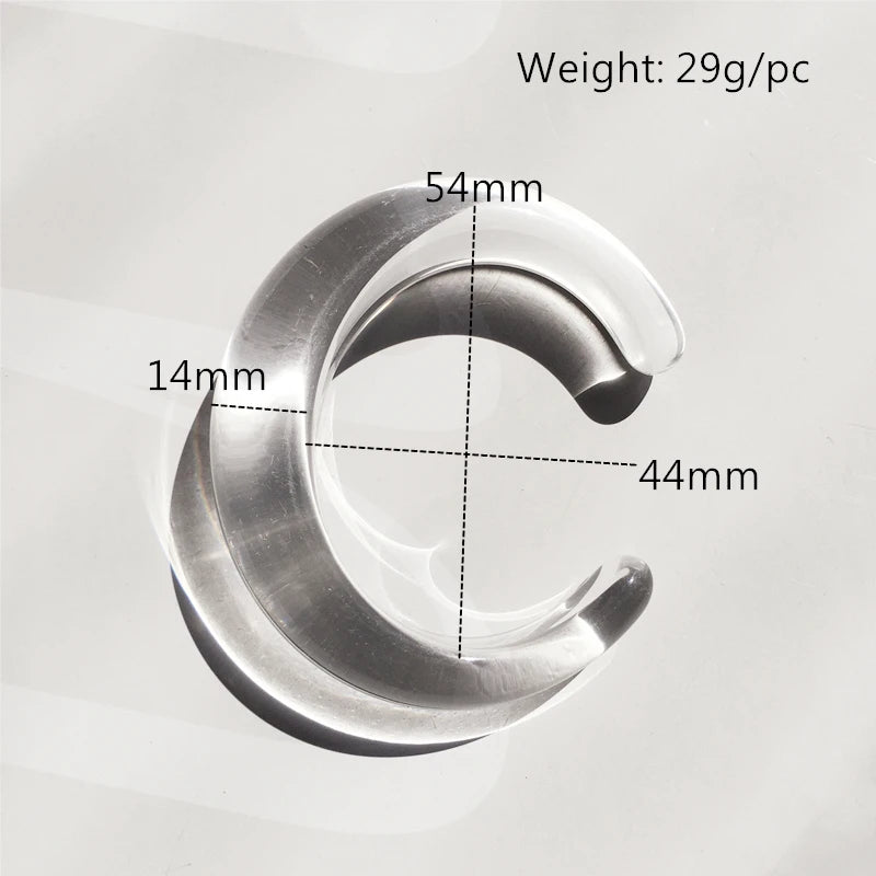Japanese Korean Small Acrylic Bangle Chunky Bracelet