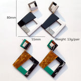Exaggerated Acrylic Stitching Earrings for Women - Party Dangle Earrings