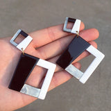 Exaggerated Acrylic Stitching Earrings for Women - Party Dangle Earrings