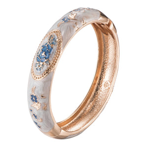 Peony Rose Cuff Bracelet Bangle for Women