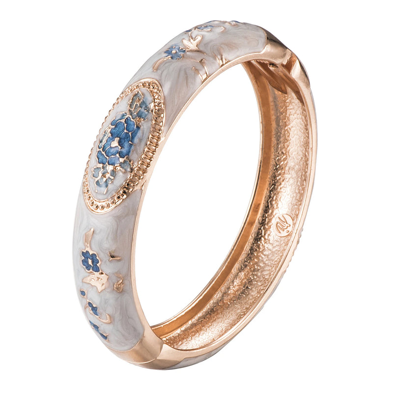 Peony Rose Cuff Bracelet Bangle for Women