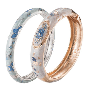 Peony Rose Cuff Bracelet Bangle for Women