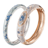 Peony Rose Cuff Bracelet Bangle for Women