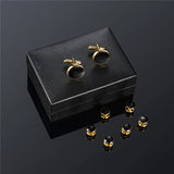 Men's Tuxedo Cufflinks Studs Set for Wedding Guests
