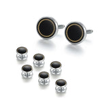Men's Tuxedo Cufflinks Studs Set for Wedding Guests