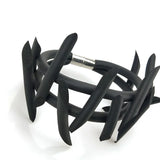 Rubber Bracelets Elastic Charm Bracelet Punk Gothic Bangles
