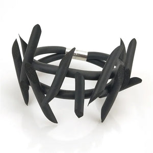 Rubber Bracelets Elastic Charm Bracelet Punk Gothic Bangles