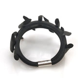 Rubber Bracelets Elastic Charm Bracelet Punk Gothic Bangles