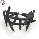 Rubber Bracelets Elastic Charm Bracelet Punk Gothic Bangles