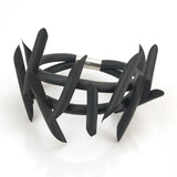 Rubber Bracelets Elastic Charm Bracelet Punk Gothic Bangles