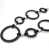 Rubber Jewelry Women Long Pendant Necklace Punk Style Clothes Accessories