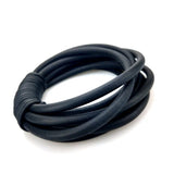 Strange Leather Bangles For Women Rubber Gothic Cuff Bracelet