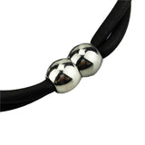 Gothic Charm Alloy Bead Bracelet with Pearl Jewelry Bangle