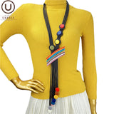 Gothic Necklaces for Women Long Sweater Chains Ethnic Jewelry