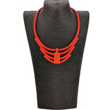 Multicolor Gothic Choker Necklaces, Women Rubber Chain Short Choker