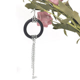 Rubber Boho Drop Earrings Round Statement Wedding Gift
