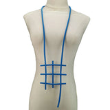 Geometric Pendant Necklace Rubber Jewelry Women Statement Necklace