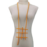 Geometric Pendant Necklace Rubber Jewelry Women Statement Necklace