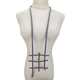 Geometric Pendant Necklace Rubber Jewelry Women Statement Necklace