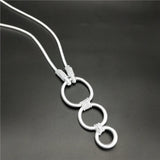 Alloy Pendant Necklaces Circle Metal Jewelry Women Necklace Choker