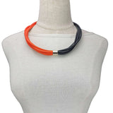 Red Rubber Choker Necklace Gothic Clothes Accessories Gift Women Choker