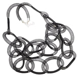 Mesh Pendant Necklace Women Sweater Chain Long Necklace Gothic Jewelry
