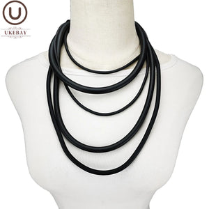 Choker Necklace For Women Rubber Rope Jewelry Punk Accessories