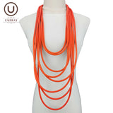 Big Statement Choker Necklace Women Jewelry 5 Colors Gothic Ethnic