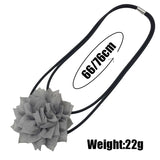 Choker Necklace Flower Women Bohemia Ethnic Rubber Sweater Chain