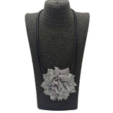 Choker Necklace Flower Women Bohemia Ethnic Rubber Sweater Chain