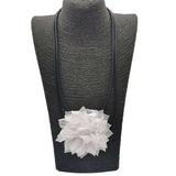Choker Necklace Flower Women Bohemia Ethnic Rubber Sweater Chain