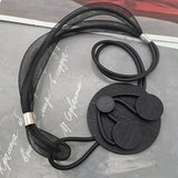 Choker Necklaces For Women Short Sweater Chain Mesh Necklace Rubber Rope